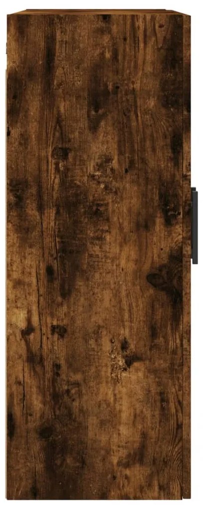 Armário de parede 69,5x34x90 cm carvalho fumado