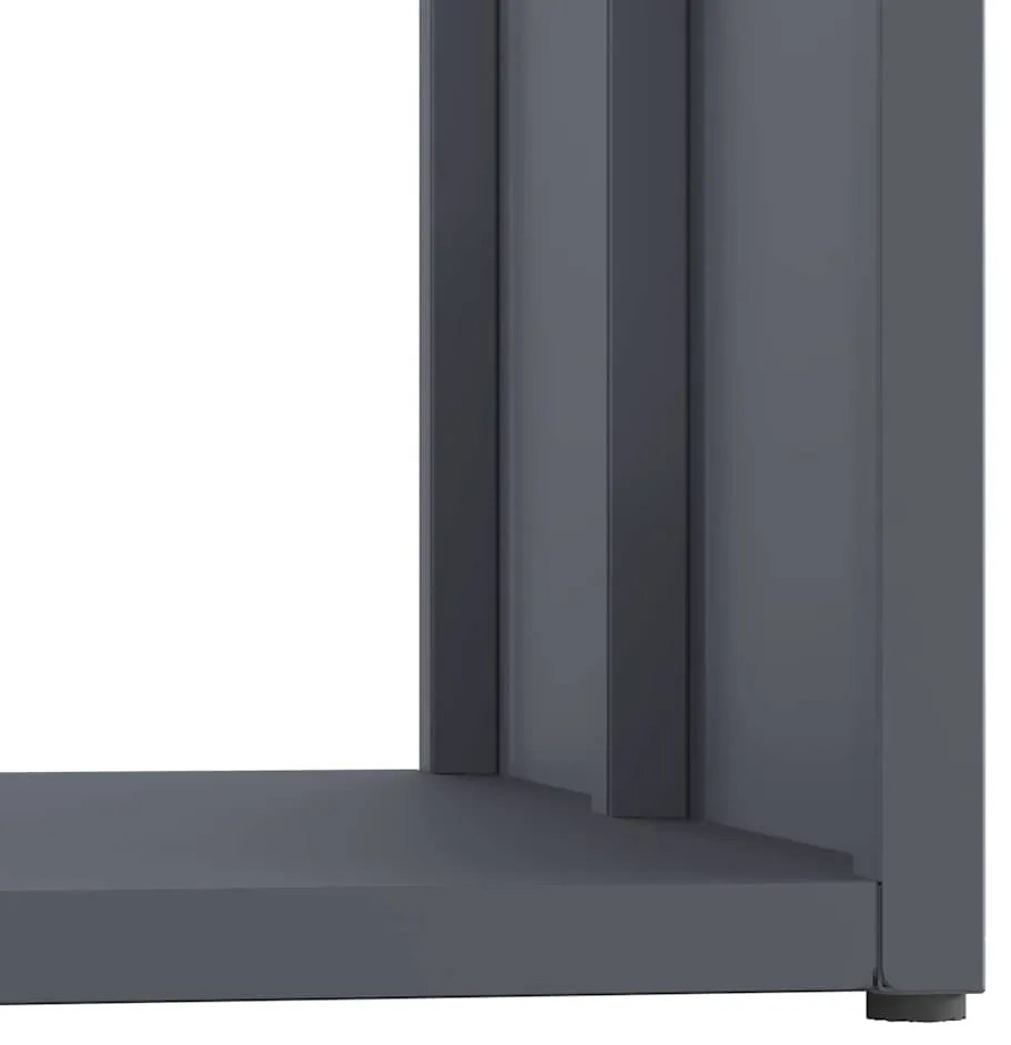 Suporte para lenha 40x40x40 cm aço laminado a frio antracite