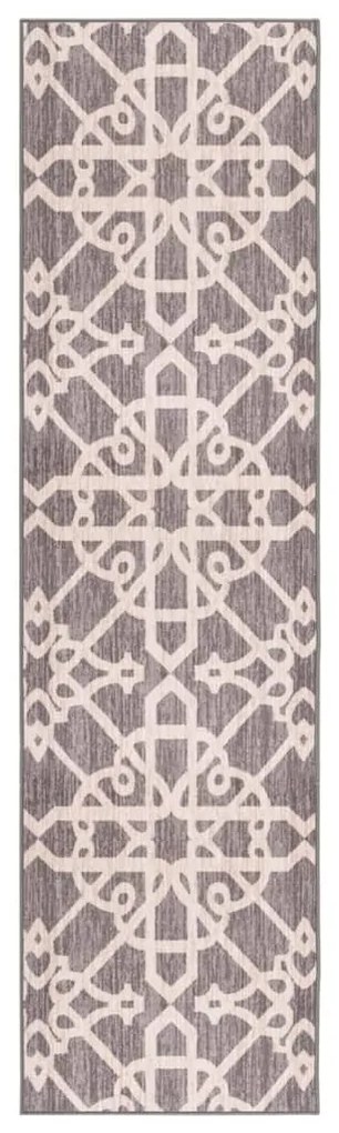 vidaXL Tapete/passadeira 80x350 cm castanho