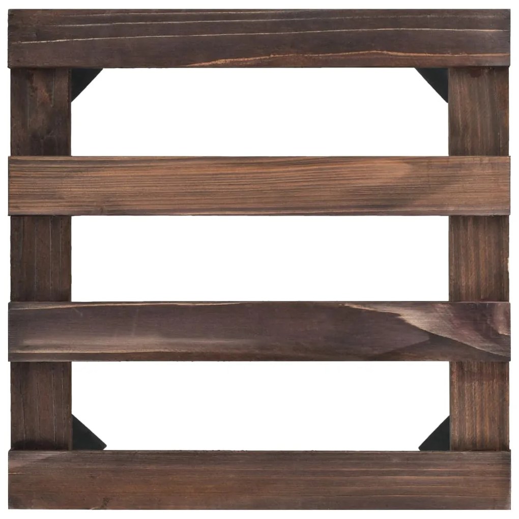 Bases com rodas p/ vasos 4 pcs madeira de cedro 25x25 cm