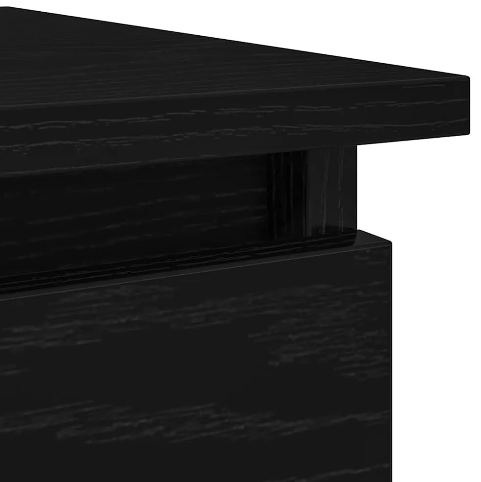 Mesa consola com gavetas 85,5x38,5x74,5 cm preto