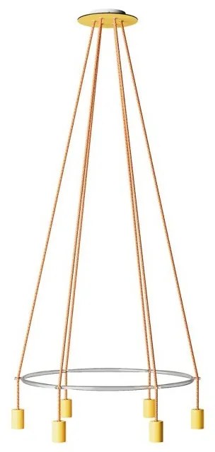 Candeeiro Gaiola Edison ST64 de 6 suspensões