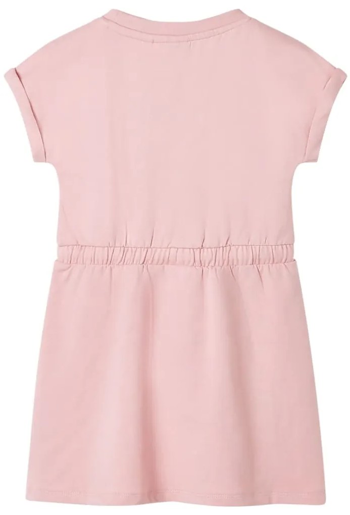 Vestido de criança com cordão rosa-claro 140
