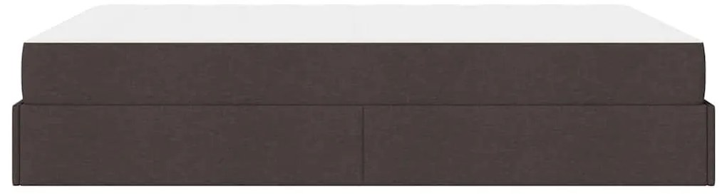 Estrutura da Cama Outros Castanho escuro 160 x 200 cm tecido