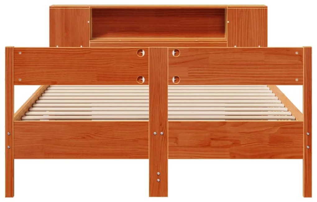 Cama com estante sem colchão 160x200 cm pinho maciço