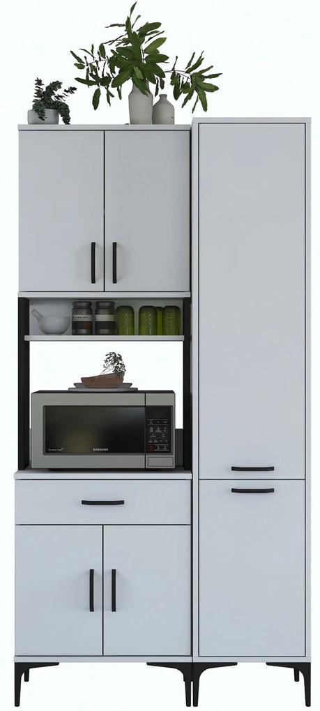 Armário Multiusos JE121 – Branco – 100x198,6x40 cm