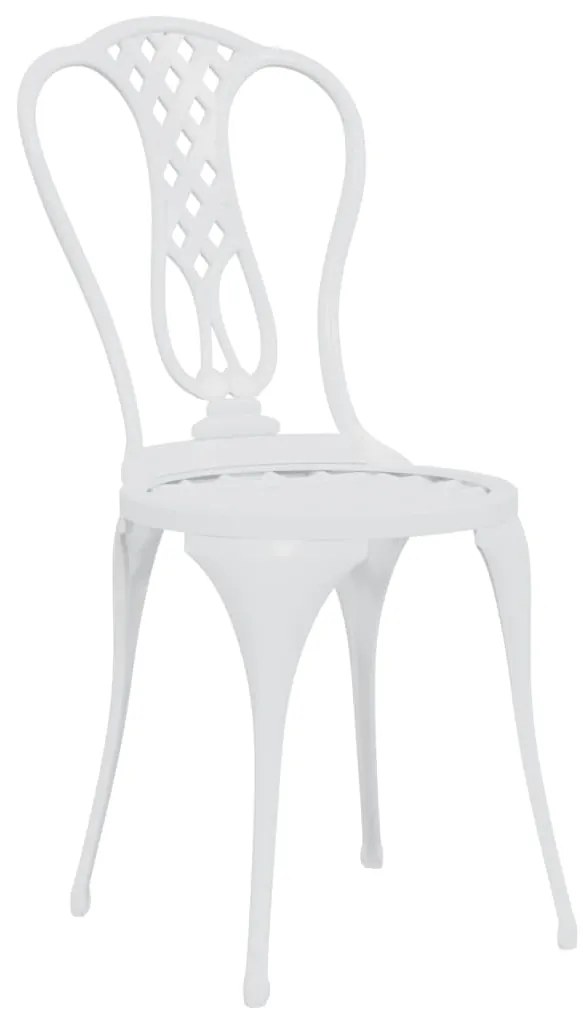 3 pcs conjunto de bistrô alumínio fundido branco