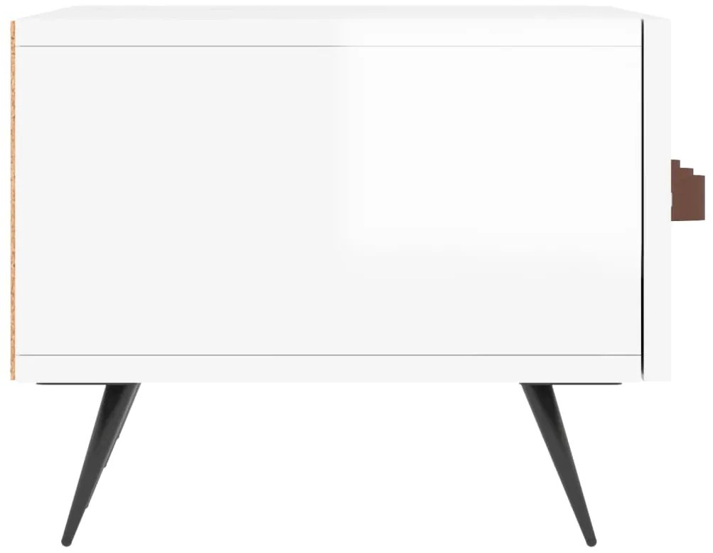 Móvel de TV 150x36x30 cm derivados de madeira branco brilhante