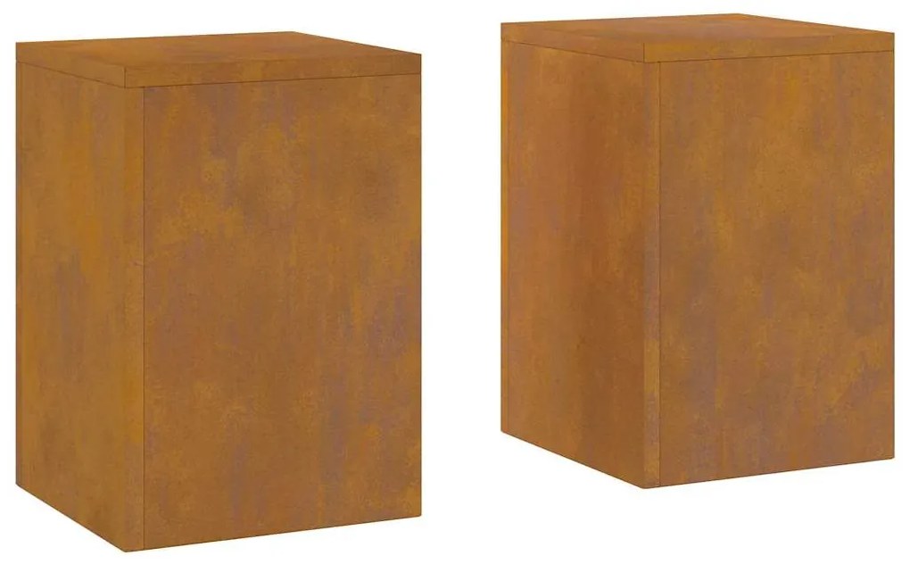 Suportes para Plantas Externos Pilar 2 pcs 24x24x35 cm Aço Resistente