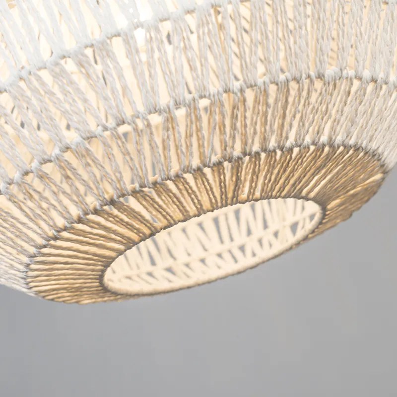 Candeeiro de suspensão retro branco 50 cm - Lina Cono 50 Design,Moderno,Retro