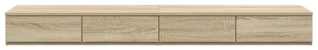 Cômoda vidaXL Carvalho Sonoma 135x36,5x16,5 cm em madeira laminada