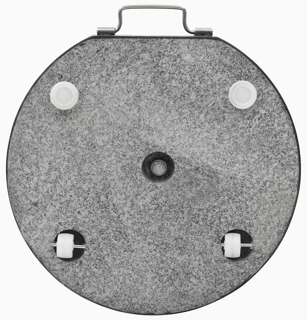 Base de guarda-sol redonda granito 28,5 kg preto