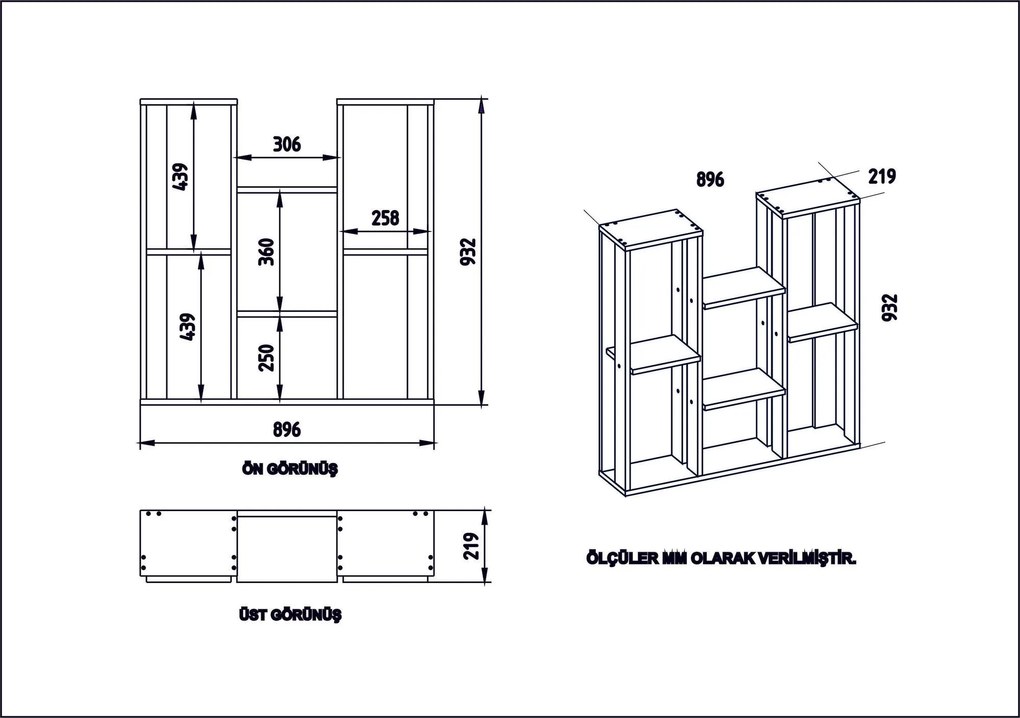 Prateleira Multiusos Nevada – Branco – 89,6x93,2x21,9 cm