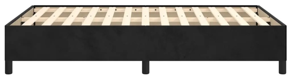 Estrutura de cama sem colchão 120x190 cm Veludo cinza escuro