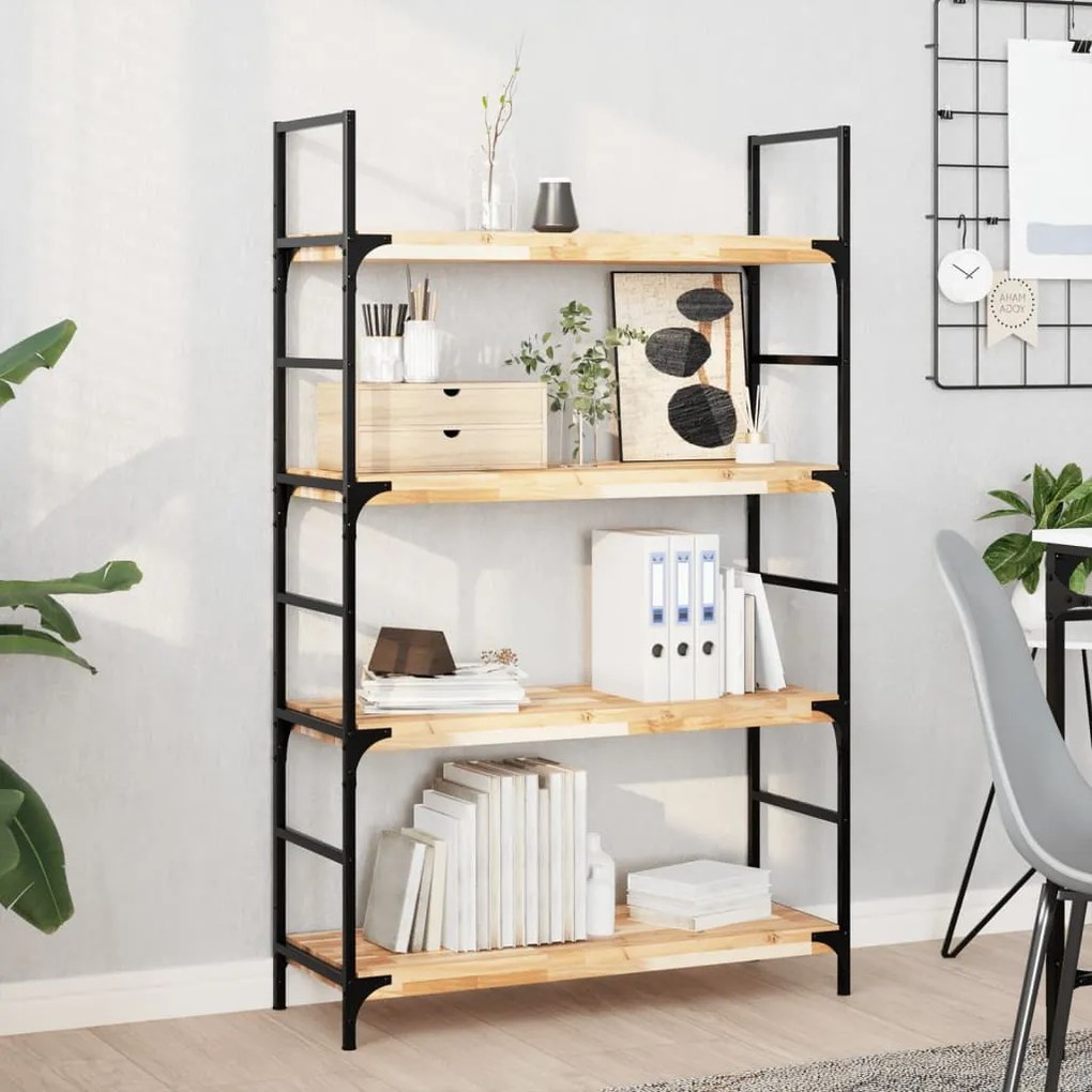 vidaXL Prateleira flutuante 100x30x4 cm acácia maciça não tratada