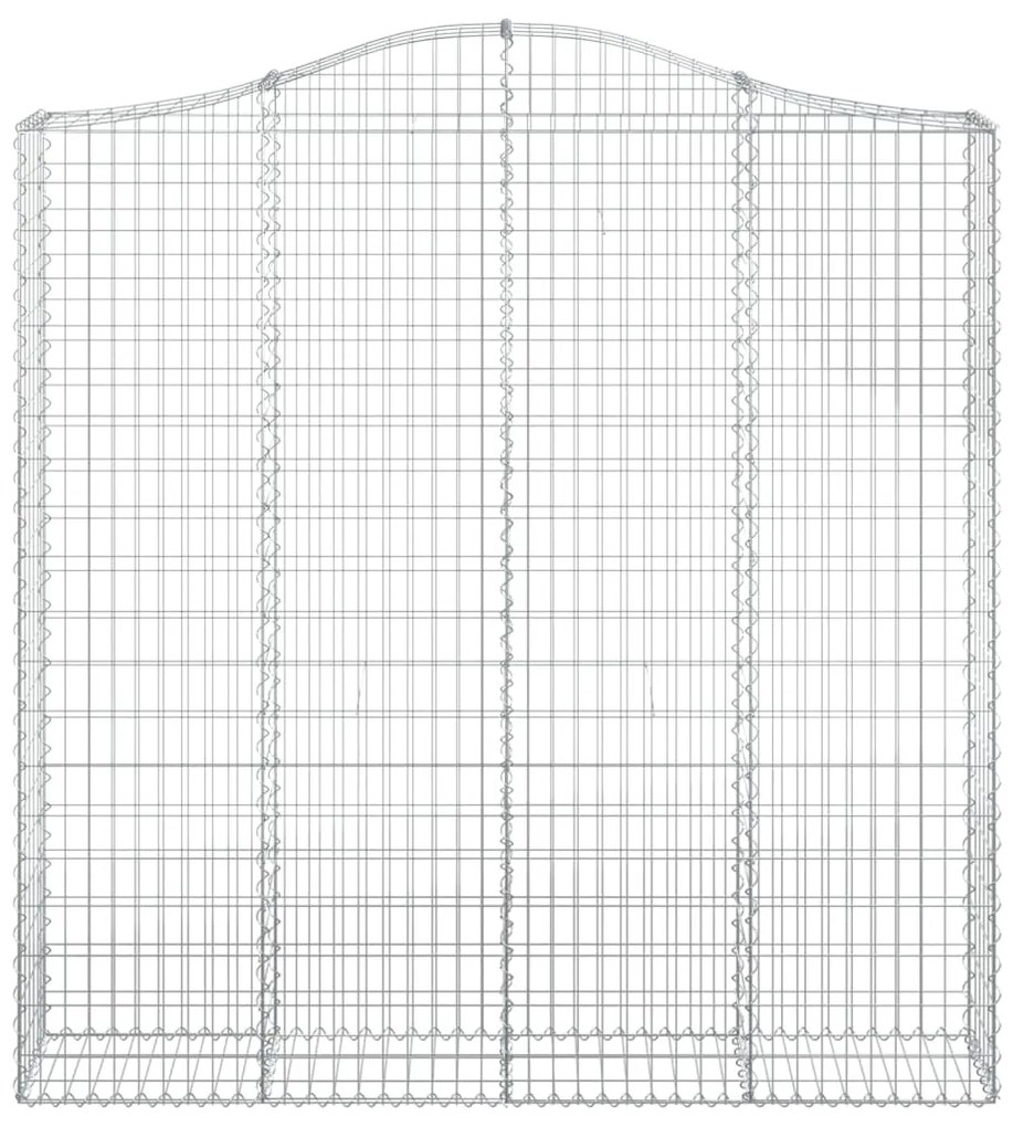 Cestos gabião arqueados 9pcs 200x30x200/220cm ferro galvanizado