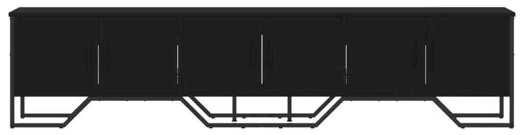 Móvel de TV 180x34x41 cm derivados de madeira preto