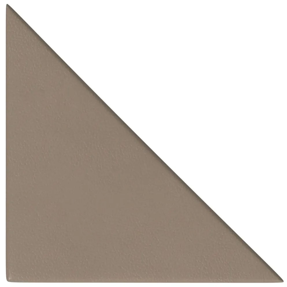 Painel parede 12pcs 30x30cm couro artificial 0,54 m² cappuccino