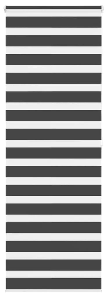 vidaXL Cortina de zebra 80x200 cm largura do tecido 75,9 cm poliéster