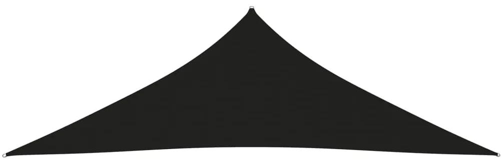 Para-sol estilo vela tecido oxford triangular 4x4x5,8 m preto