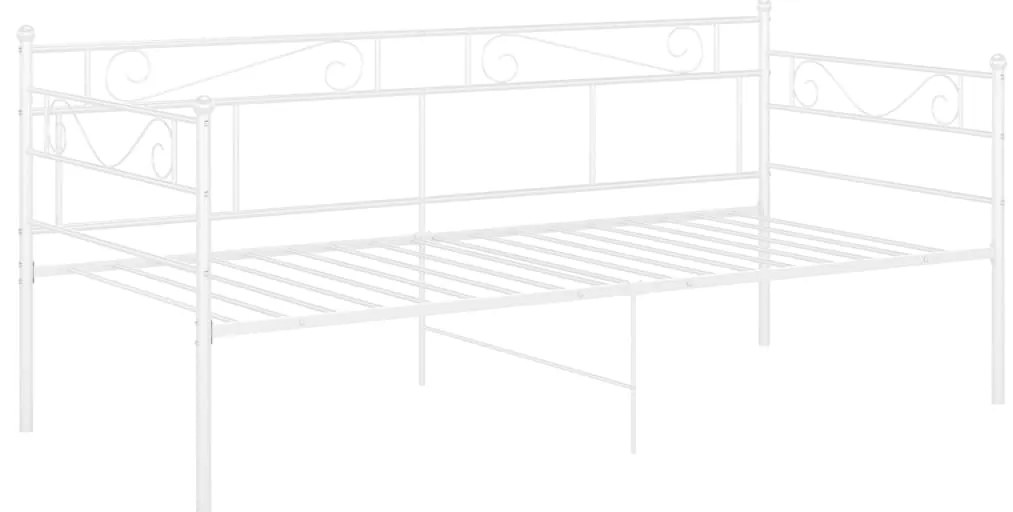 Sofá-cama 90x200 cm metal branco