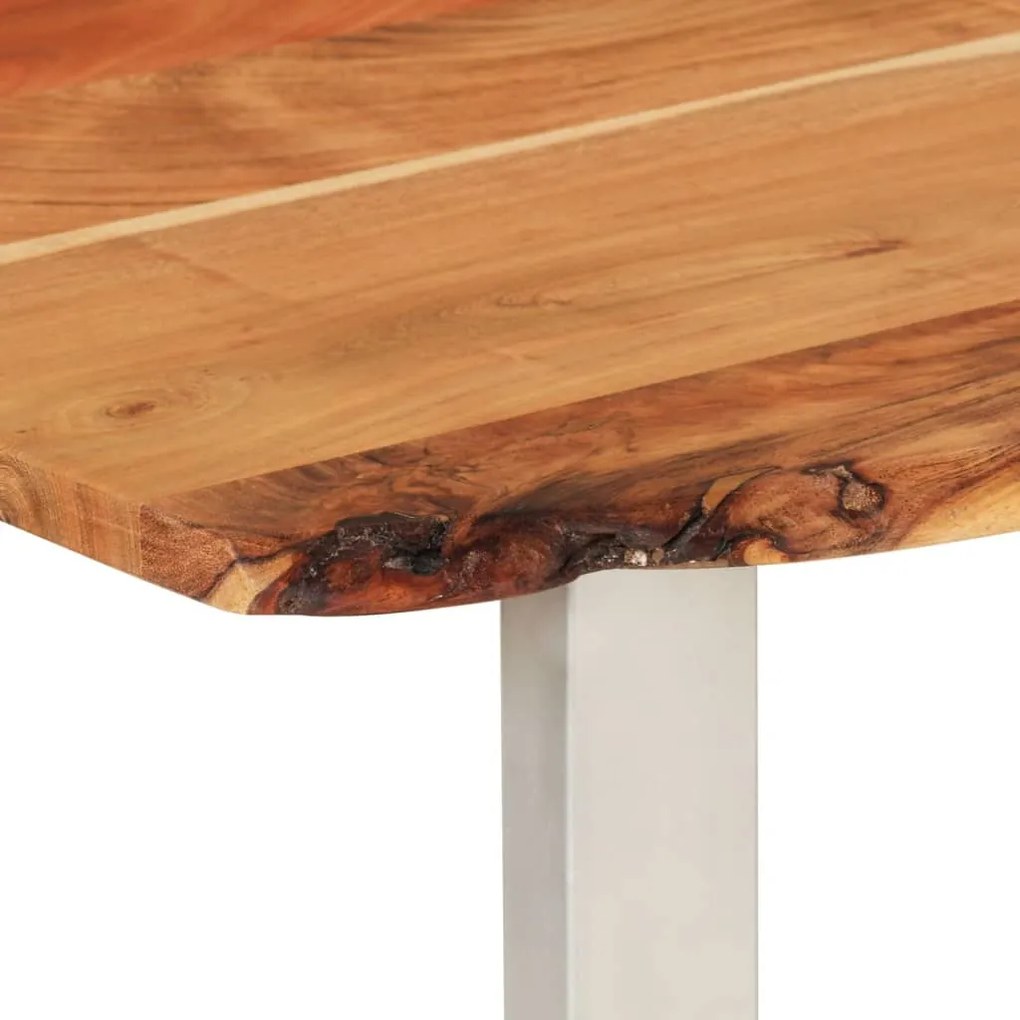 Mesa de jantar 180x90x76 cm madeira de acácia maciça