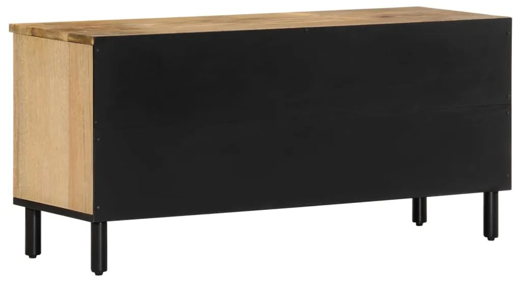 Móvel de TV 100x33x46 cm madeira de mangueira maciça
