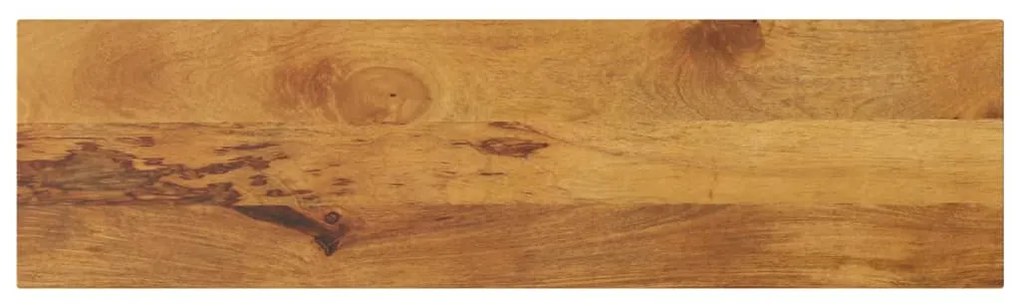 vidaXL Tampo de mesa retangular 110x40x2,5 cm mangueira maciça