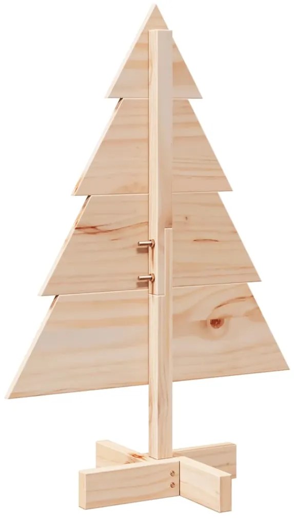 Árvore de Natal em madeira decorativa 70 cm madeira maciça