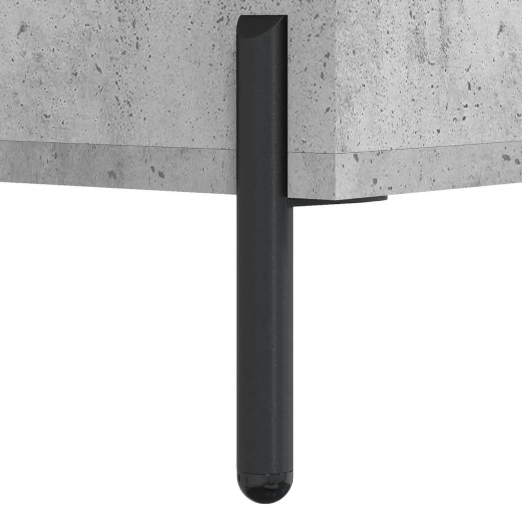 Mesa de cabeceira 40x40x66 cm derivados madeira cinza cimento