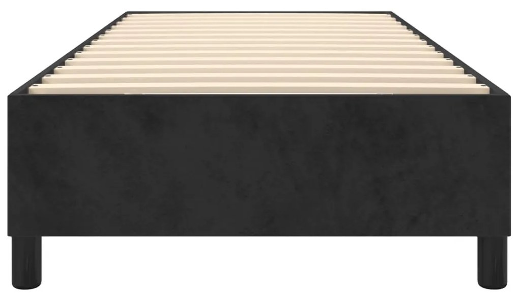 Estrutura de cama 90x200 cm veludo preto