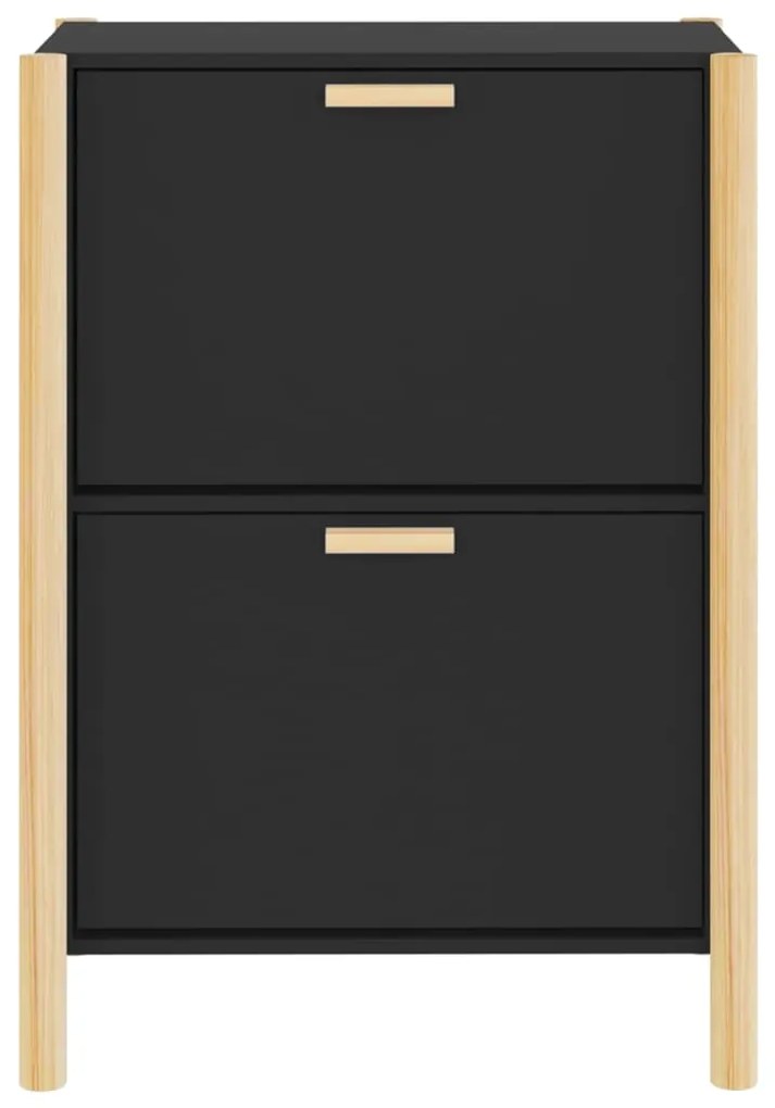 Sapateira 57,5x33x80 cm derivados de madeira preto
