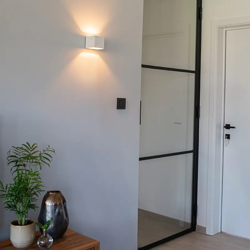 Candeeiro de parede moderno branco - Transfer