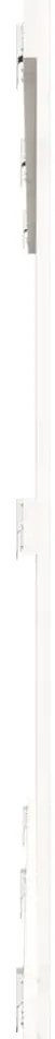 Cabeceira de parede 204x3x110 cm pinho maciço branco