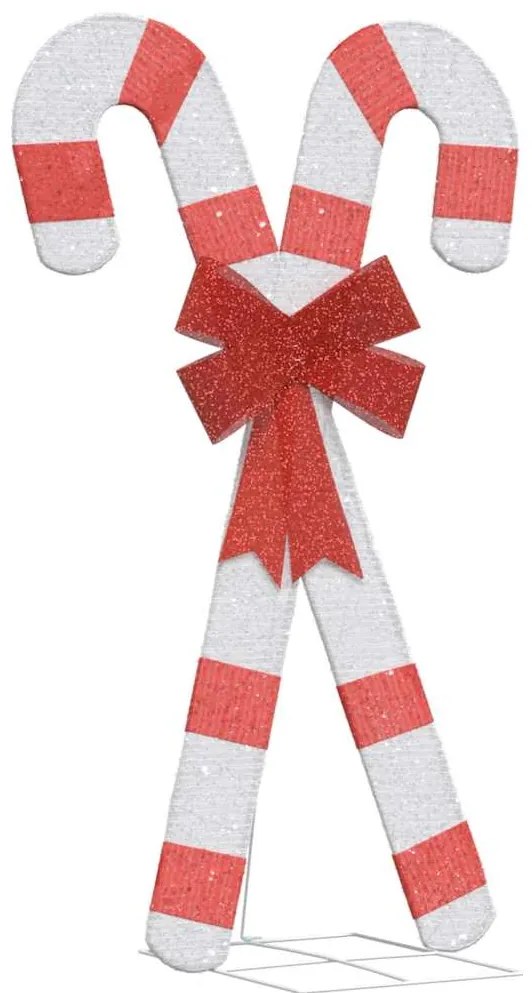 vidaXL Decoração de Natal bengala doce 50 LED branco quente