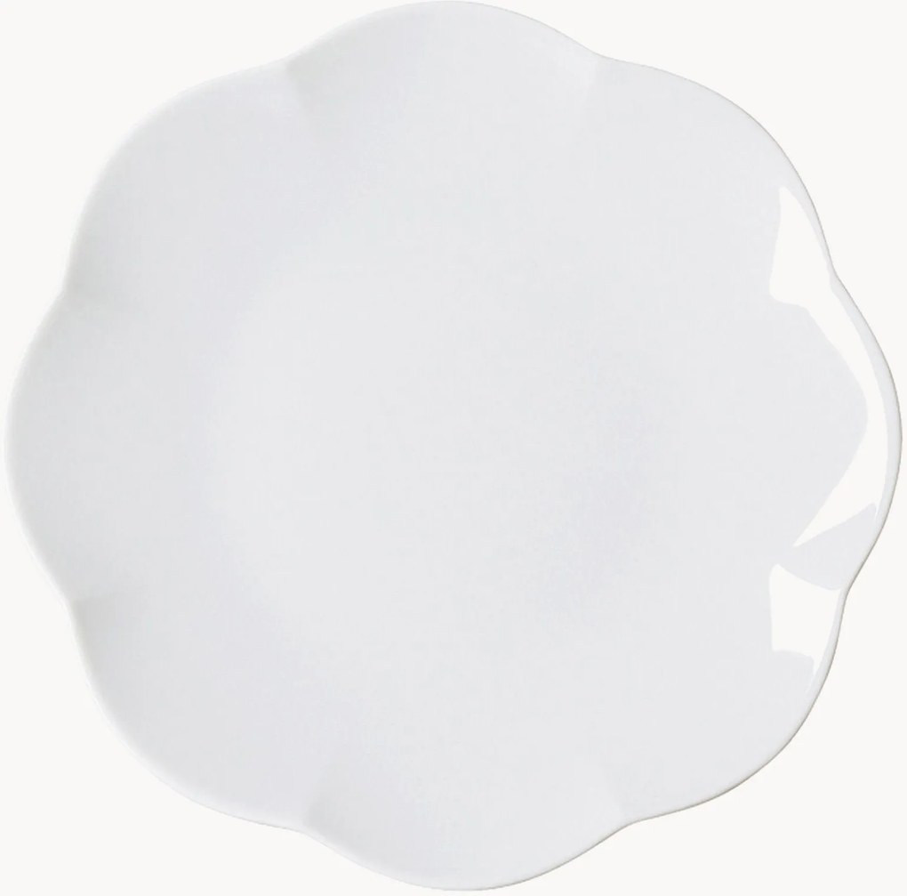 Pratos de sobremesa em porcelana Sonetto, conjunto de 6
