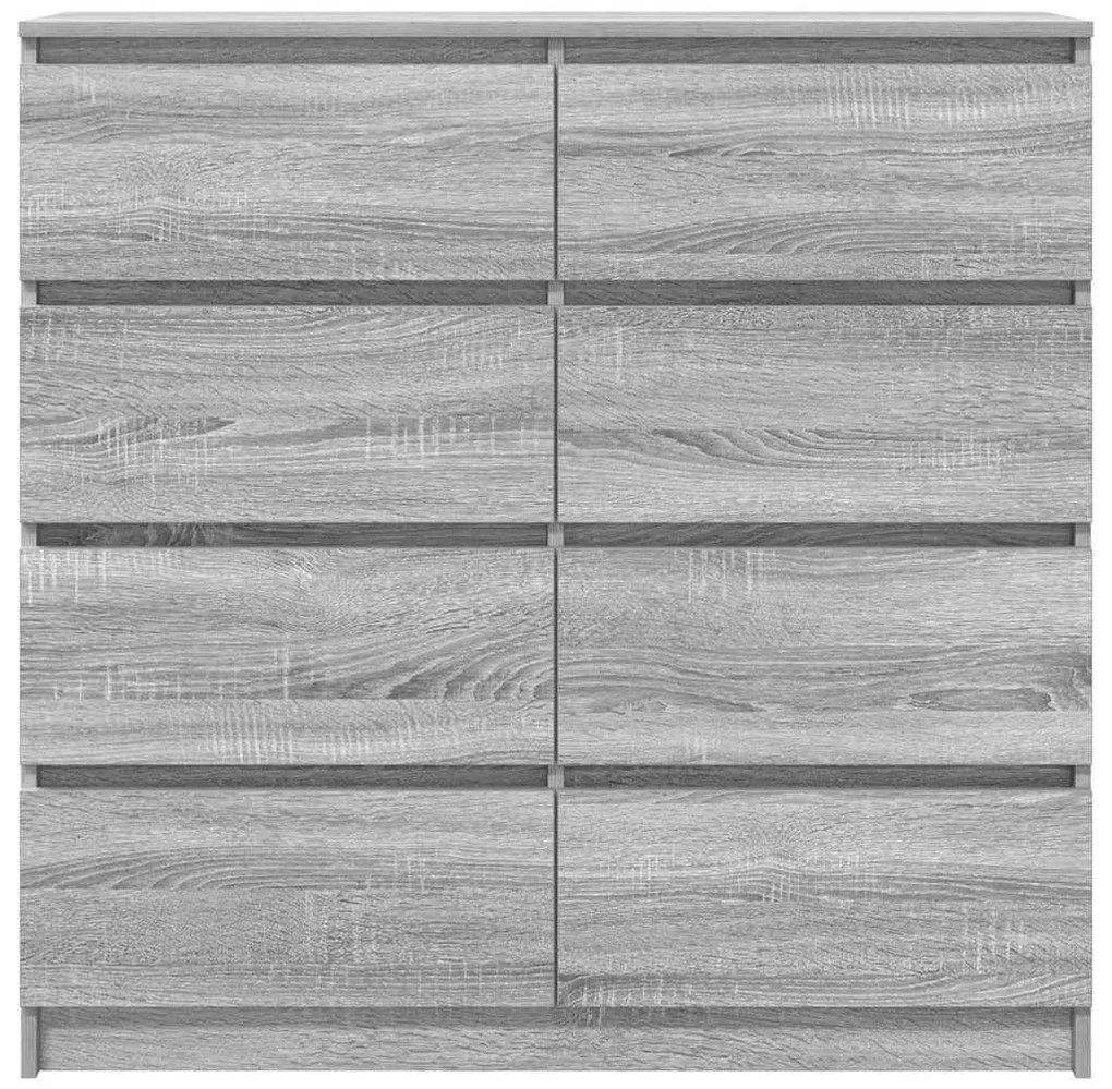 Aparador 100x35x99 cm derivados de madeira cinzento sonoma