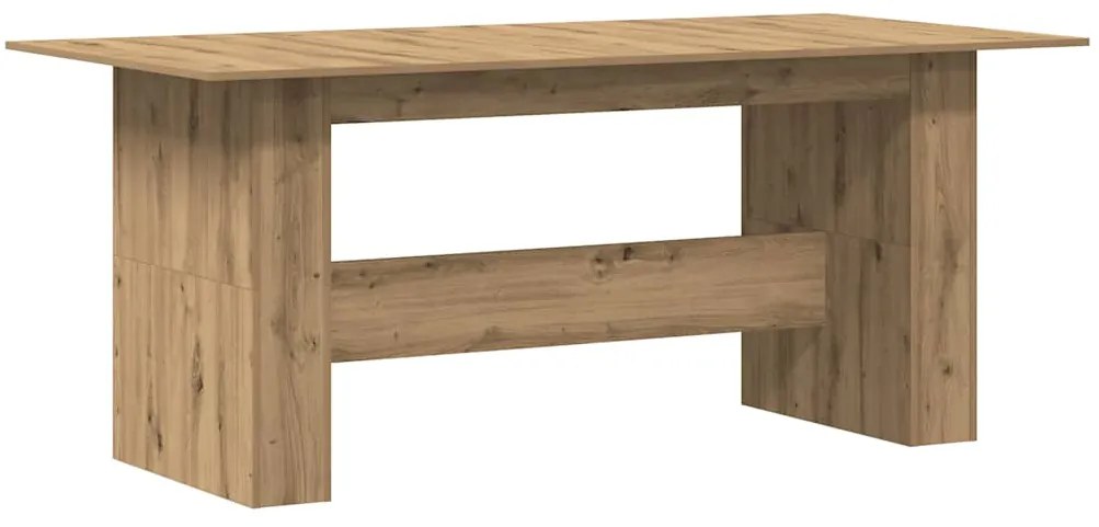 Mesa de jantar 180x90x76cm derivados madeira carvalho artisiano