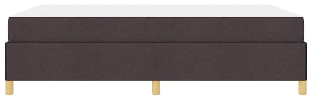 Cama Box Outros Marrom Escuro e Branco 140 x 200 cm tecido