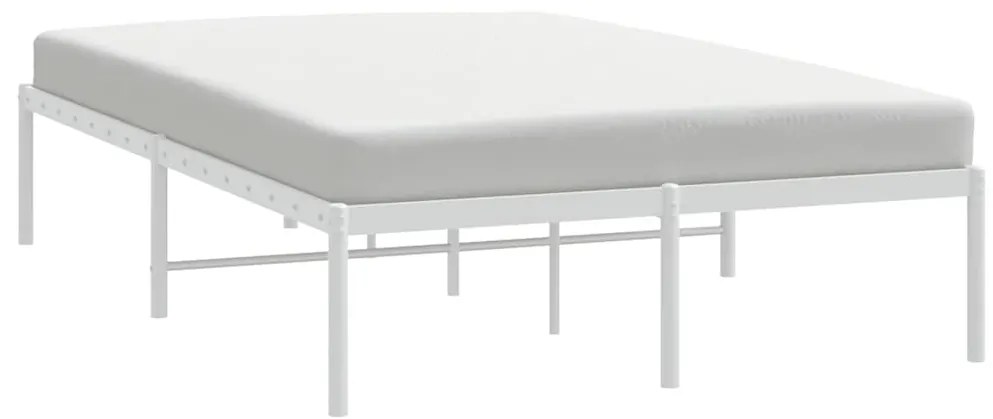 Estrutura de cama 135x190 cm metal branco