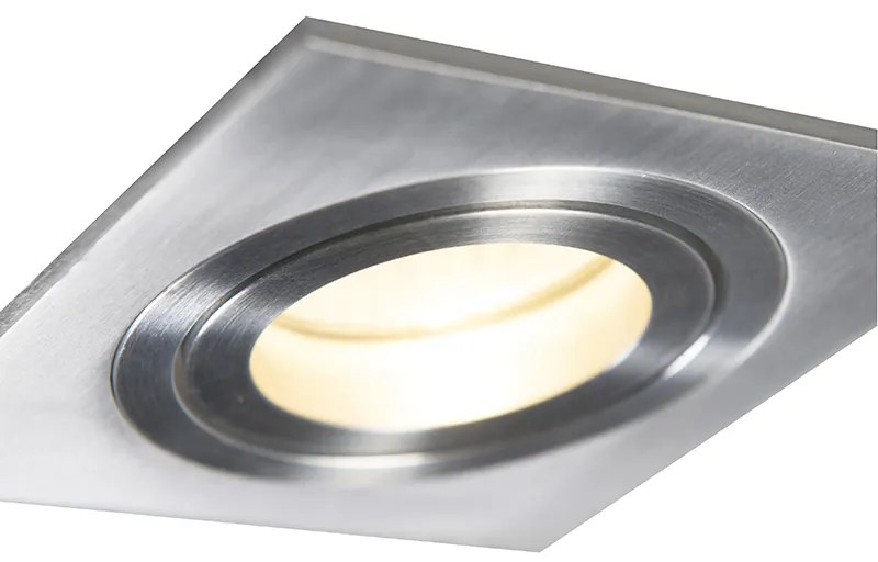 LED Foco embutido inteligente em aço incl. Wi-Fi GU10 inclinável - Lock 1 Moderno