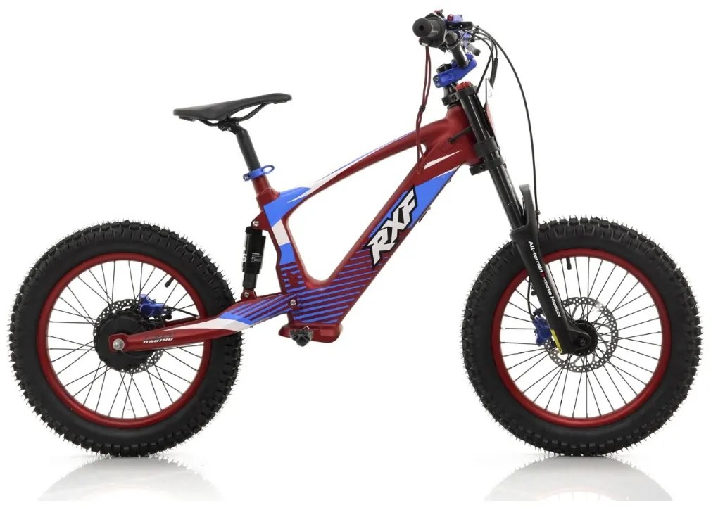Bicicleta elétrica infantil 500W Roan RXF Evo Racing 18" Vermelho