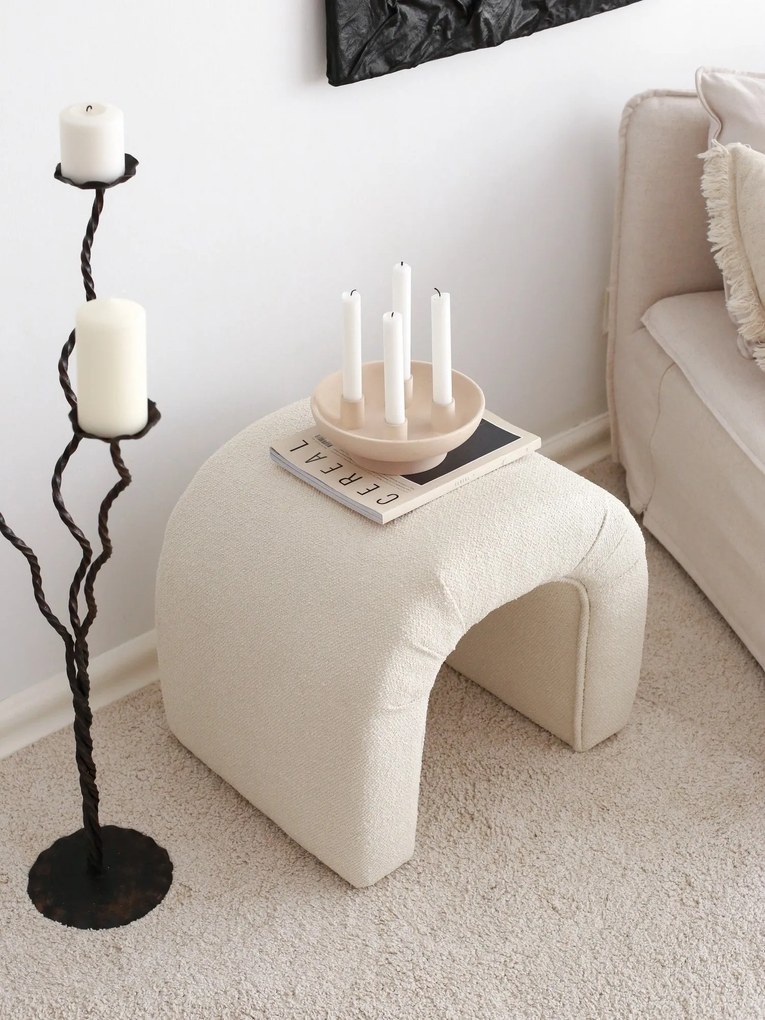 Pouffe Nu – Cream – 51x45x46 cm