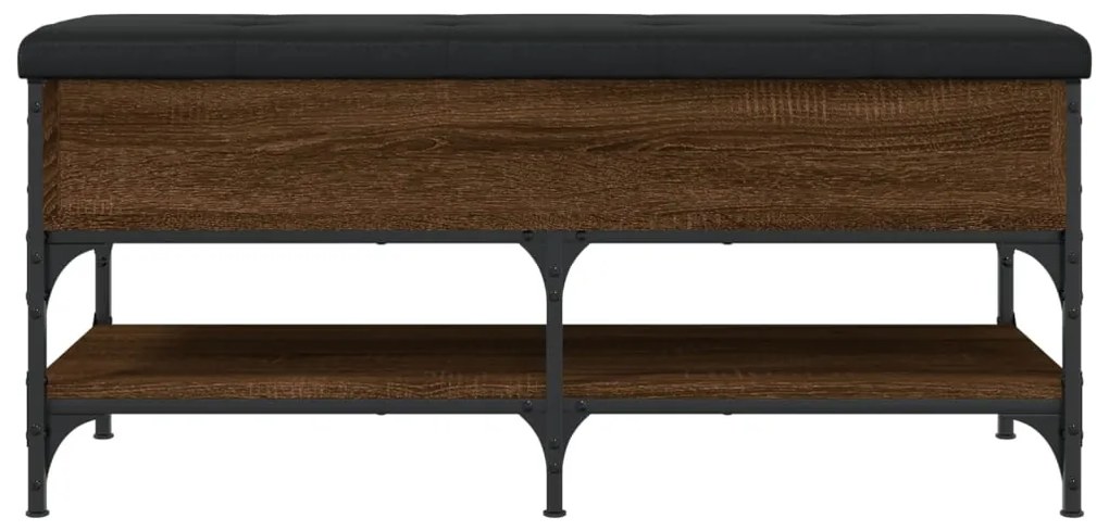 Banco sapateira 102x42x45cm derivados madeira carvalho castanho