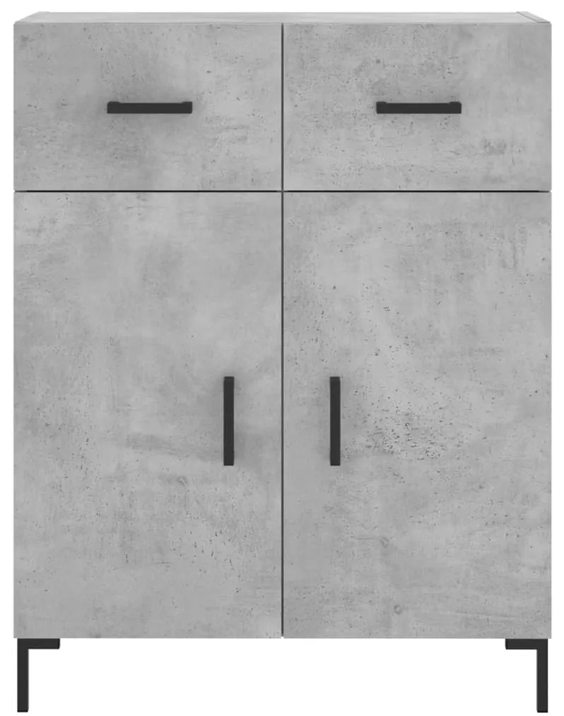 Armário alto 69,5x34x180 cm derivados de madeira cinza cimento
