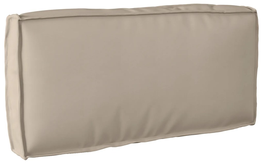 vidaXL Almofada Palete para Encosto Taupe 80x40x12 cm Tecido Oxford
