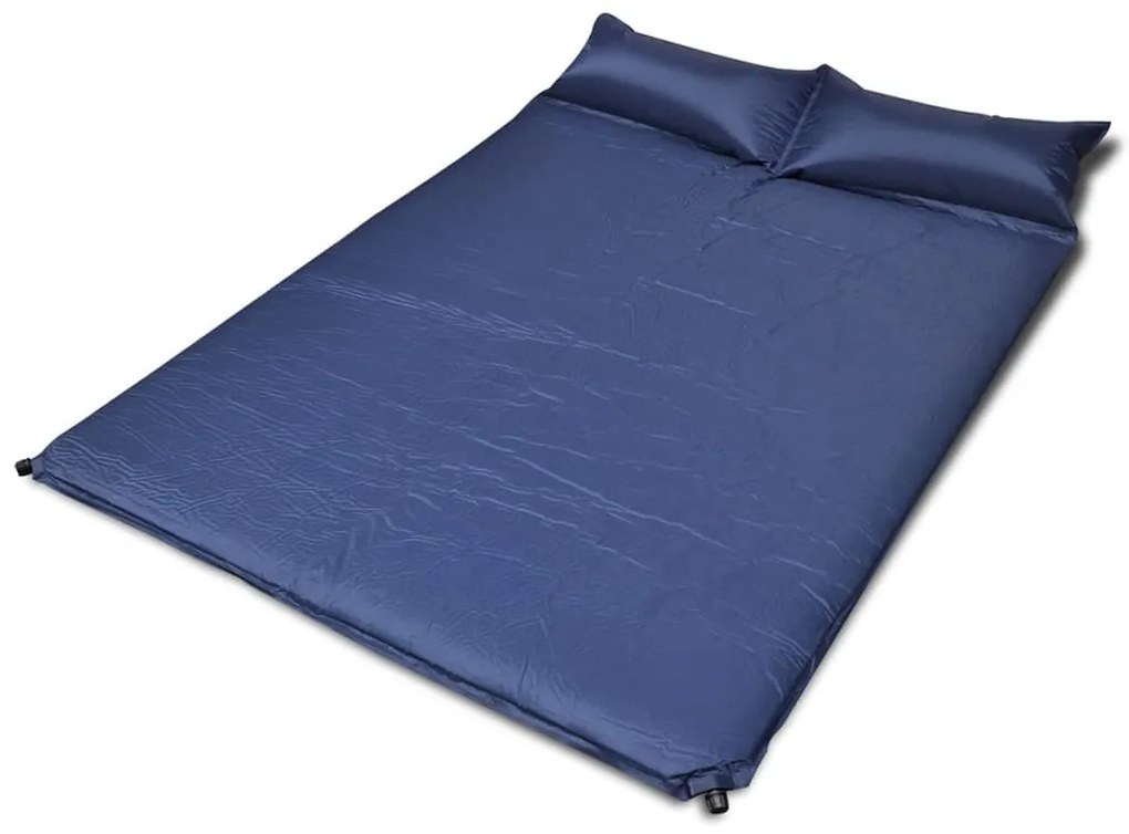 Colchão de dormir autoinsuflável 190x130x5 cm (duplo) azul