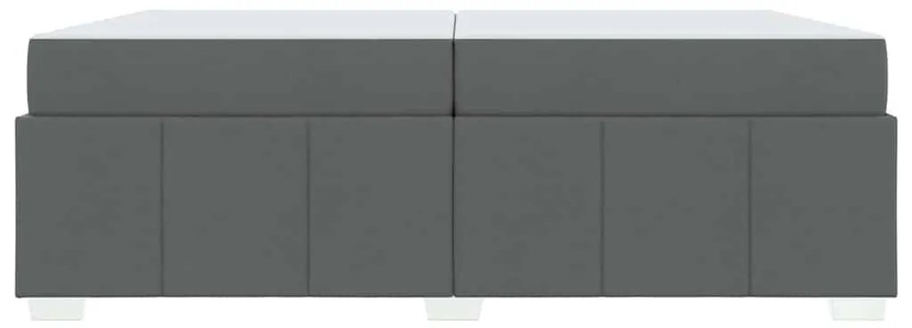 Estrutura da Cama Cinzento escuro 200 x 200 cm tecido