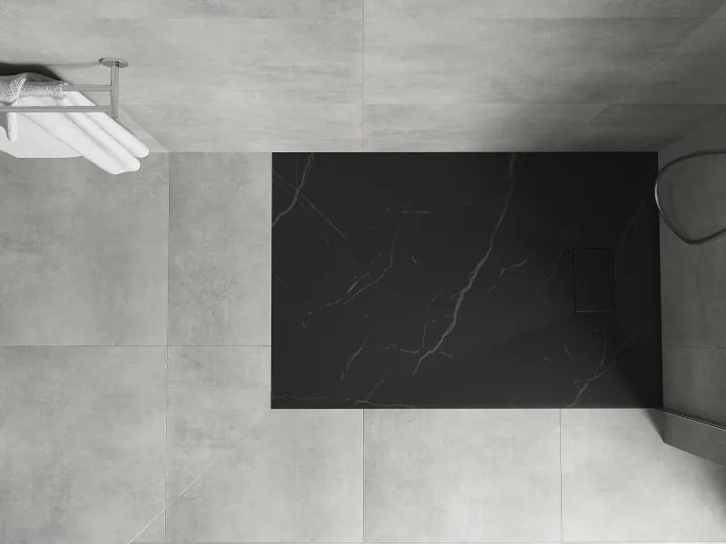 Mexen Hugo base de duche retangular SMC 120 x 90 cm, pedra preta - 42759012