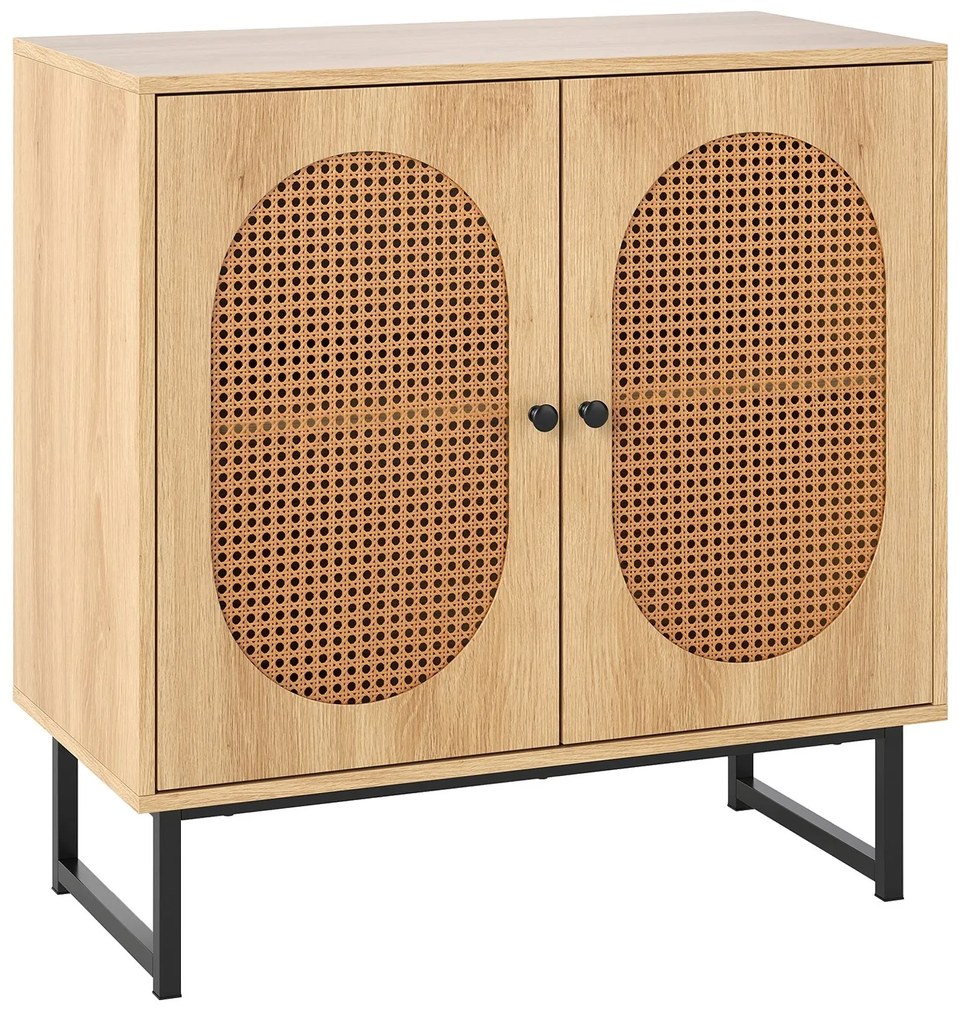 Sapateira com 2 gavetas dobráveis, organizador de sapatos independente, armário rústico para armazenamento de sapatos - natural